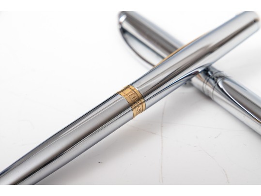 Two Tiffany & Co. Stainless Steel Pens