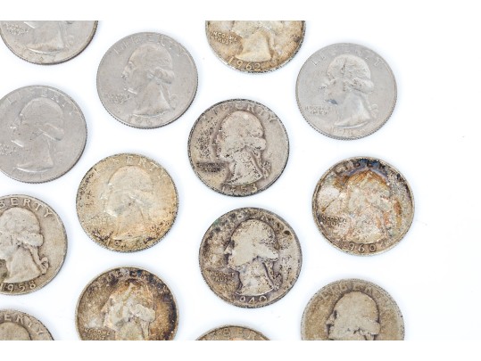 Twenty-Three Washington Quarter Dollars