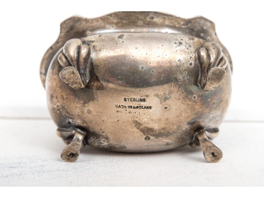 Lot Of Sterling And Glass Salts Dishes