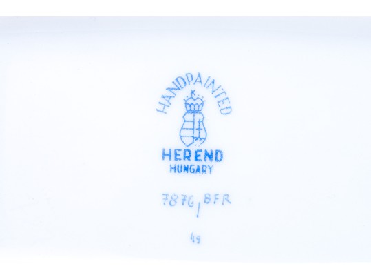 Herend Fruit Motif Gilt Porcelain Box