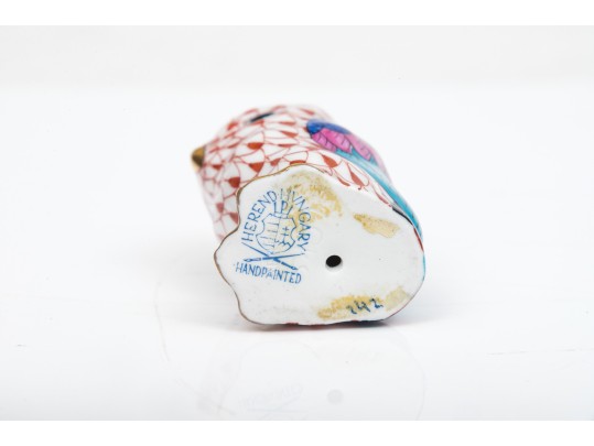 Herend Hand Painted Miniature Owl
