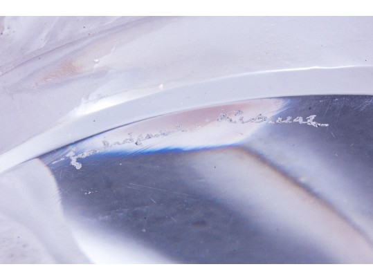 Lalique Lady With Lamb Figurine