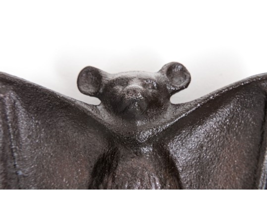 Demorast Bicycles Fabulous Vintage Advertising Cast Iron Bat Motif Pin Tray