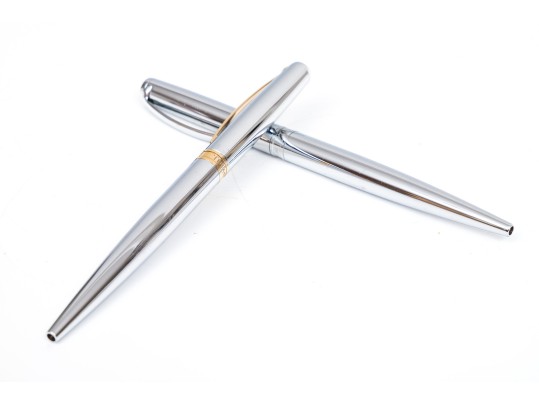 Two Tiffany & Co. Stainless Steel Pens