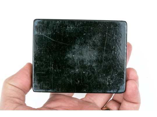 Russian Stunning Folk Art Black Lacquer Box, 