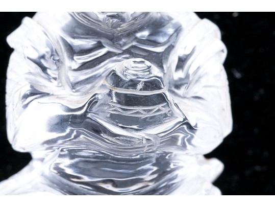 Chinese Carved Rock Quartz Stone Seated Figure