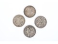 Four Morgan Silver Dollars