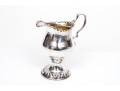 Antique 18th Century English Sterling Pedestal Creamer, Beaded Edge, Circa 1775