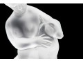 Lalique Lady With Lamb Figurine
