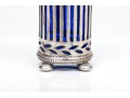 Tiffany & Co. Sterling And Blue Glass Spice Shaker