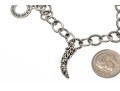 Sterling Cable Link Charm Bracelet