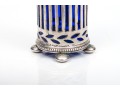 Tiffany & Co. Sterling And Blue Glass Spice Shaker