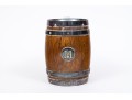 Thomas Harwood & Sons Handsome Oak And Silver Plate Tankard, Pre-1896