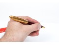 Cartier Iconic Ribbed Marbled Burgundy Composite And Gold Tone Ballpoint Pen