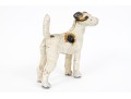 Hubley Charming Vintage 1930's Hand Painted Iron Standing Terrier Doorstop