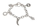 Sterling Cable Link Charm Bracelet