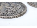 Four Morgan Silver Dollars