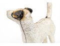 Hubley Charming Vintage 1930's Hand Painted Iron Standing Terrier Doorstop