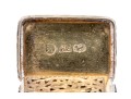 Antique Charming Diminutive English Sterling Silver Vinaigrette, Chased, 1842 (updated)