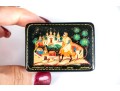 Small Black Hand Painted Lacquered Russian Box