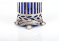 Tiffany & Co. Sterling And Blue Glass Spice Shaker