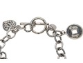 Sterling Cable Link Charm Bracelet