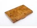 Burl Wood And 84 Russian Silver Cigar Case