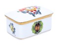 Herend Fruit Motif Gilt Porcelain Box