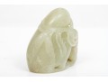 Two Soft Green Carved Serpentine Stones