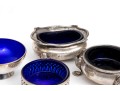 Lot Of Sterling And Glass Salts Dishes