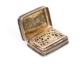 Antique Charming Diminutive English Sterling Silver Vinaigrette, Chased, 1842 (updated)