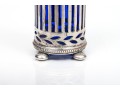 Tiffany & Co. Sterling And Blue Glass Spice Shaker