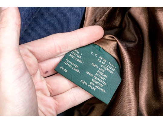 Orvis Leather Bomber Jacket