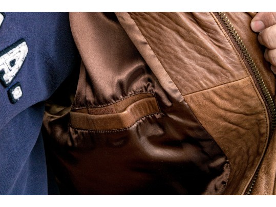 Orvis Leather Bomber Jacket