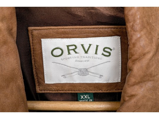 Orvis Leather Bomber Jacket