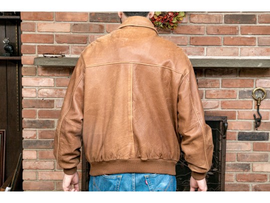 Orvis Leather Bomber Jacket