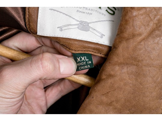 Orvis Leather Bomber Jacket
