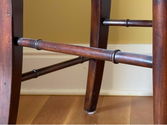 Tall Back Side Chair With Tack Nailhead Trim