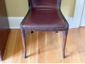 Tall Back Side Chair With Tack Nailhead Trim