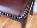 Tall Back Side Chair With Tack Nailhead Trim