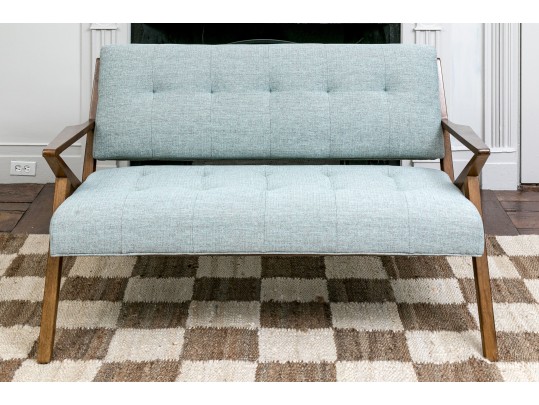 MCM Inspired E & E Co. Ltd. Wood Framed Upholstered Settee
