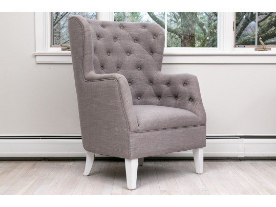 Regency Wingback Upholstered Armchair