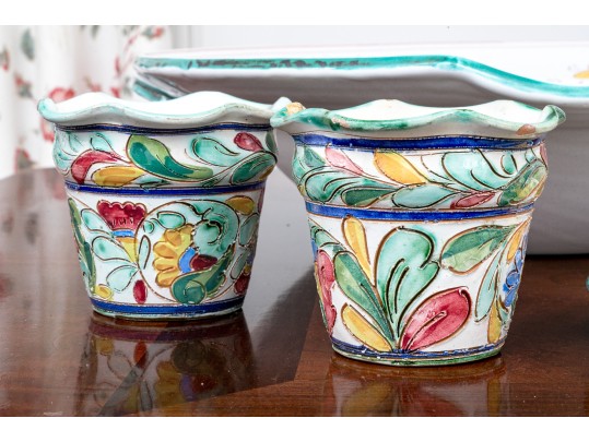 Collection Of Italian & French Ceramic Serving Wares