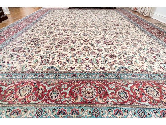 Handknotted Wool Carpet - For Restoration, 14'-3