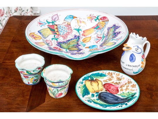 Collection Of Italian & French Ceramic Serving Wares