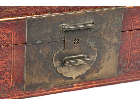 Antique Chinese Lacquered And Decorated Box