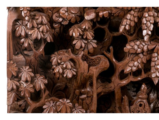 Carved Thai Wooden Panel