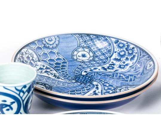 Large Collection Of Chinese Blue And White Porcelains