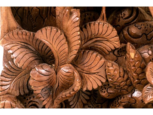 Carved Thai Wooden Panel