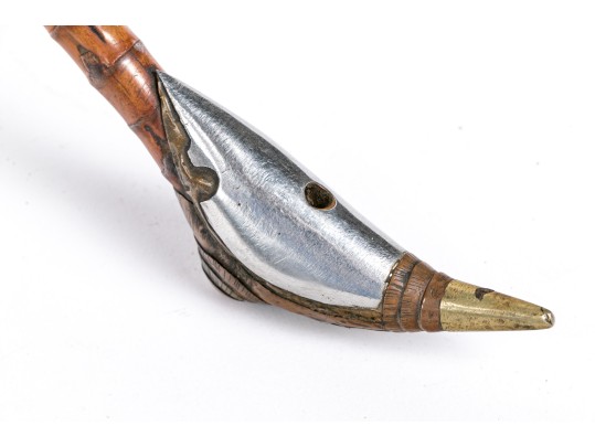 South Asian Decorated Bamboo Shaft On Stand